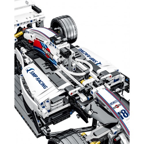 Bolid F1 Block Set Bílá 1152 ks.
