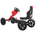 Grand Ride Kart 3 + na pedály pro děti + červená EVA kola nastavení sedadla ruční brzda