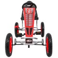 Gokart Full Ahead AIR na pedály pro děti 3+ červená + nastavení sedadla + nafouknutá kola + ruční brzda