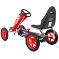 Gokart Full Ahead AIR na pedály pro děti 3+ červená + nastavení sedadla + nafouknutá kola + ruční brzda
