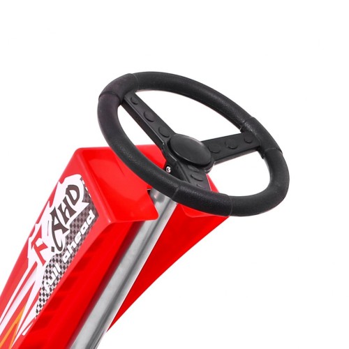 Gokart Full Ahead AIR na pedály pro děti 3+ červená + nastavení sedadla + nafouknutá kola + ruční brzda