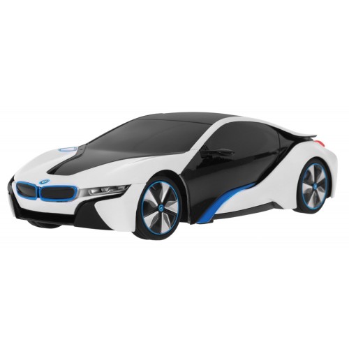 BMW i8 bílé RASTAR model 1:24  auto na dálkové ovládání + 2,4 GHz dálkové ovládání