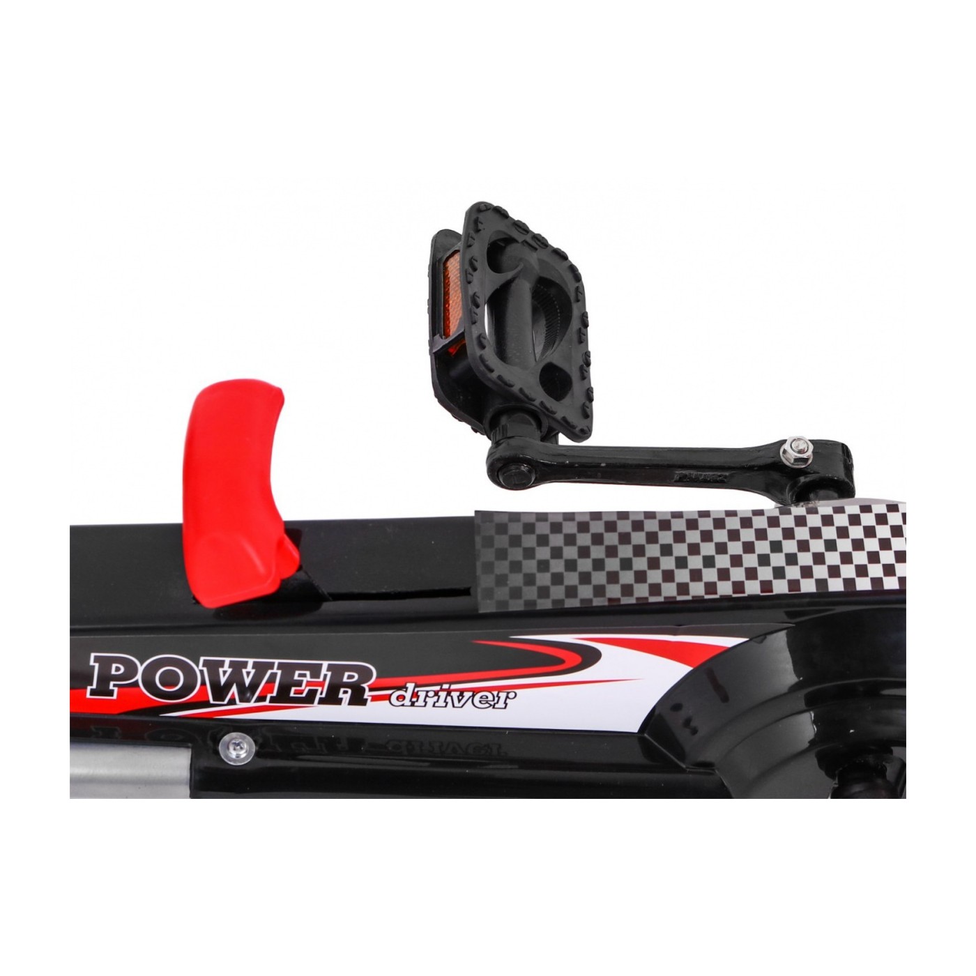 Gokart Full Ahead AIR na pedály pro děti 3+ červená + nastavení sedadla + nafouknutá kola + ruční brzda