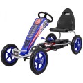 Gokart Full Ahead AIR na pedály pro děti 3+ modrá + nastavení sedadla + nafouknutá kola + ruční brzda