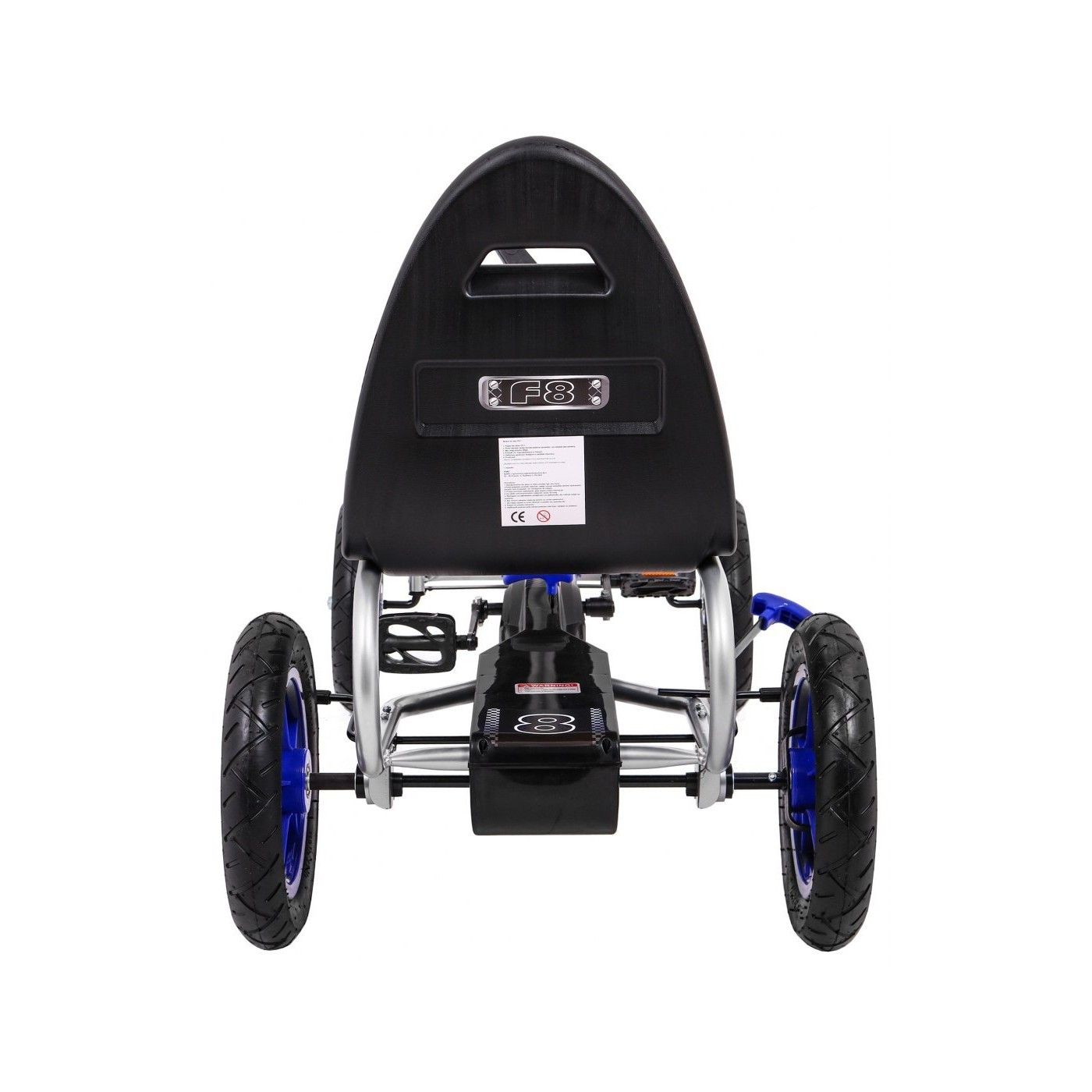 Gokart Full Ahead AIR na pedály pro děti 3+ modrá + nastavení sedadla + nafouknutá kola + ruční brzda