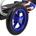 Gokart Full Ahead AIR na pedály pro děti 3+ modrá + nastavení sedadla + nafouknutá kola + ruční brzda