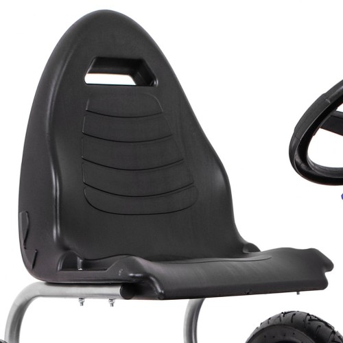 Gokart Full Ahead AIR na pedály pro děti 3+ modrá + nastavení sedadla + nafouknutá kola + ruční brzda