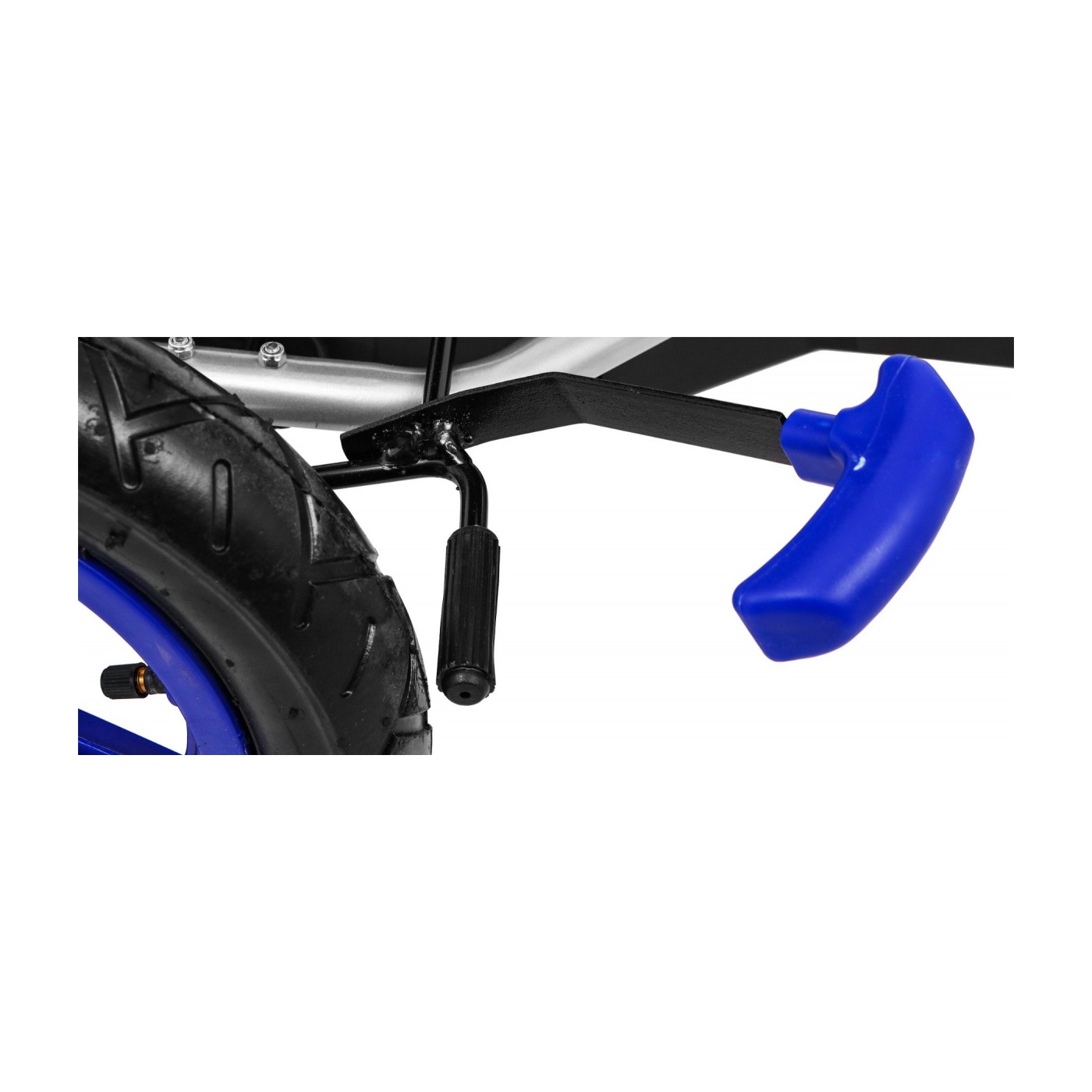 Gokart Full Ahead AIR na pedály pro děti 3+ modrá + nastavení sedadla + nafouknutá kola + ruční brzda