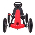 Gokart STAR na pedály pro děti 3+ červená + nastavení sedadla + nafouknutá kola