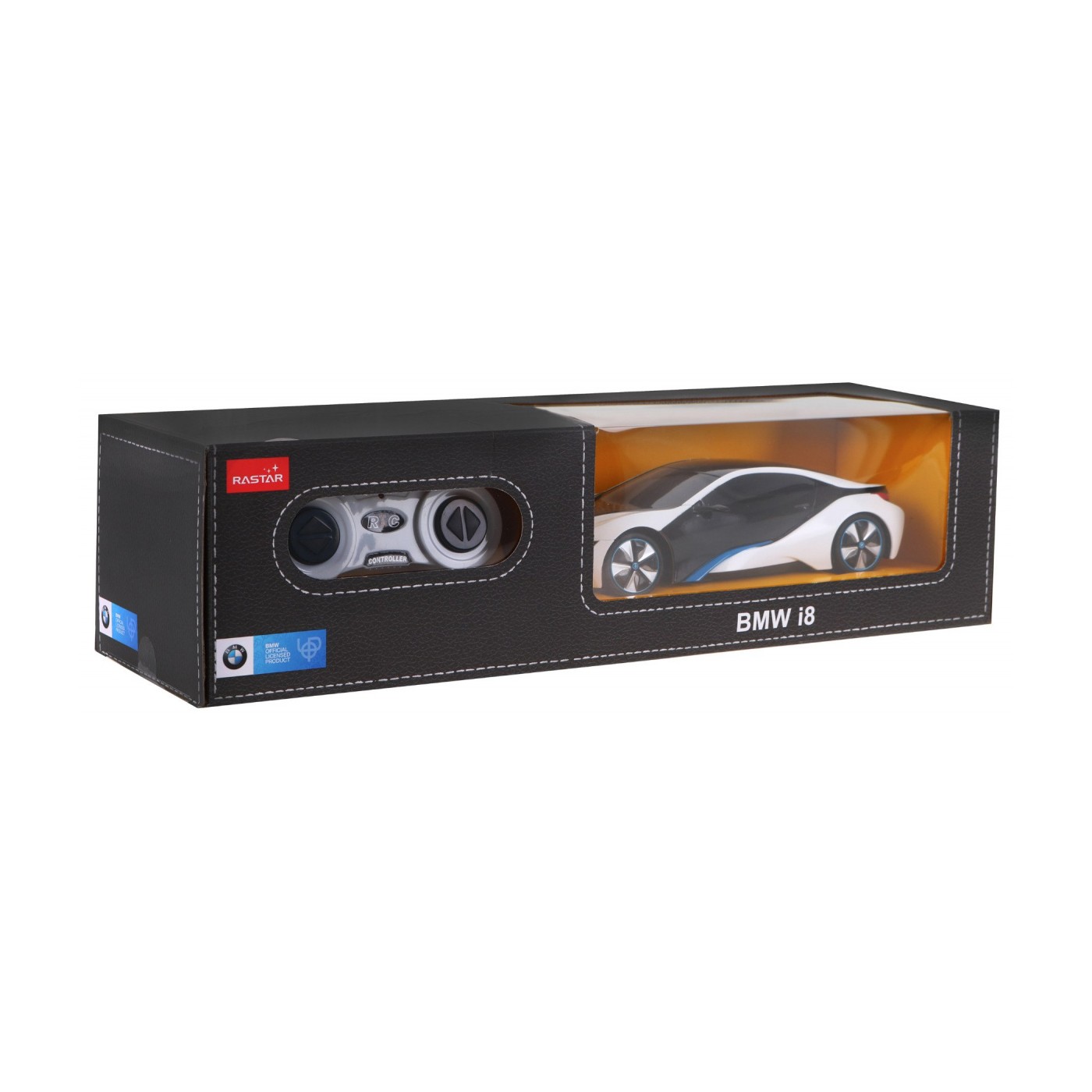 BMW i8 bílé RASTAR model 1:24  auto na dálkové ovládání + 2,4 GHz dálkové ovládání