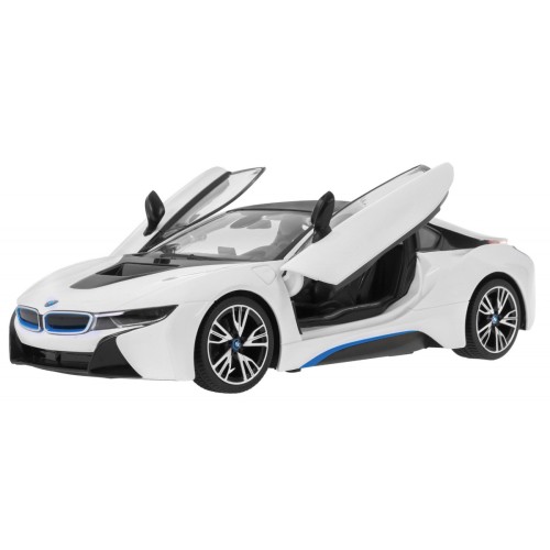 Autíčko R C BMW i8 Bílé otevřené dveře 1 14 RASTAR