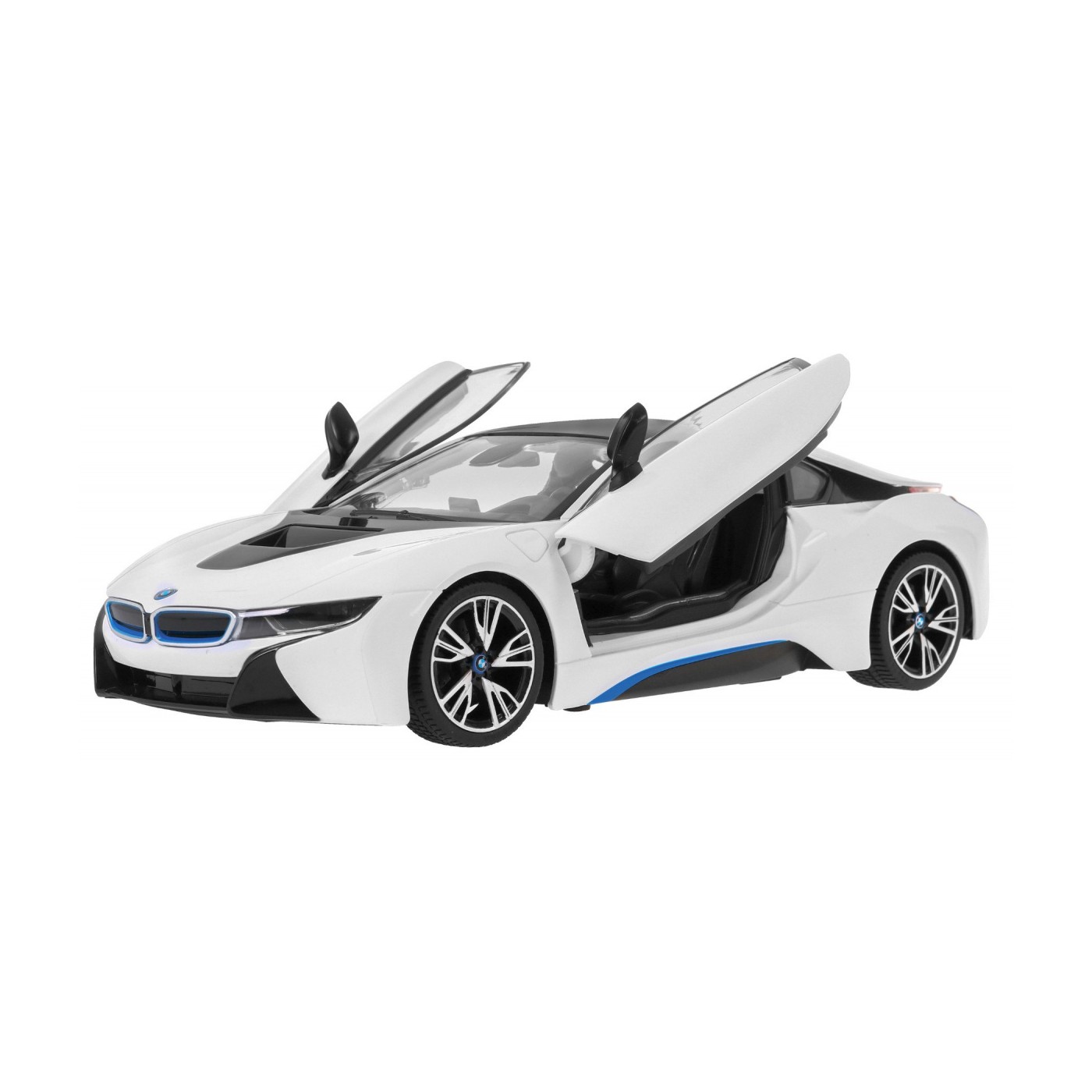 Autíčko R C BMW i8 Bílé otevřené dveře 1 14 RASTAR