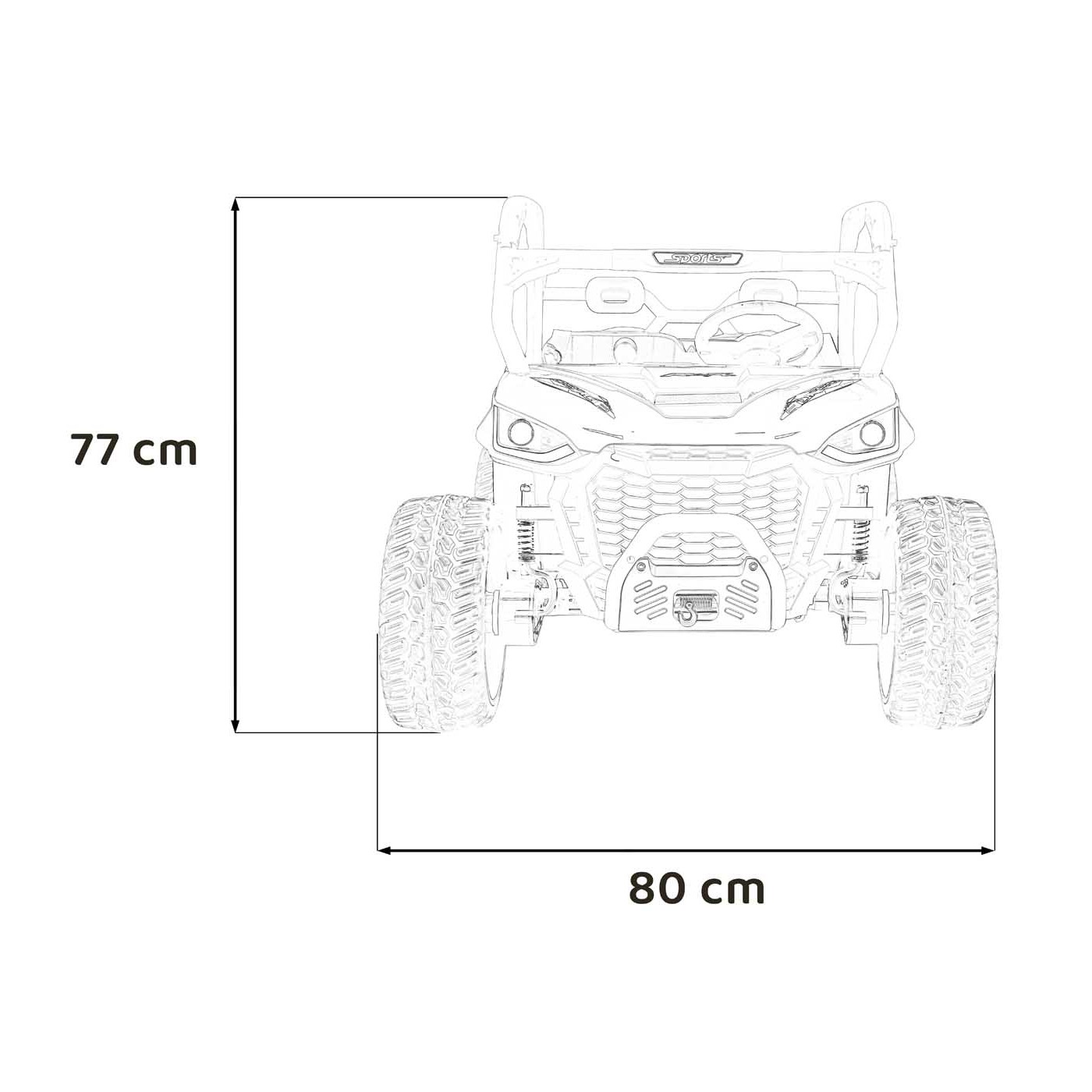 Vozidlo Farmer Truck UTV Racing Modré