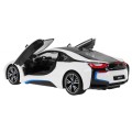 Autíčko R C BMW i8 Bílé otevřené dveře 1 14 RASTAR