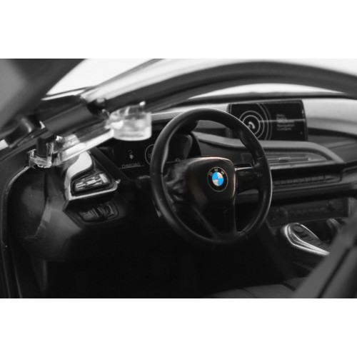 Autíčko R C BMW i8 Bílé otevřené dveře 1 14 RASTAR