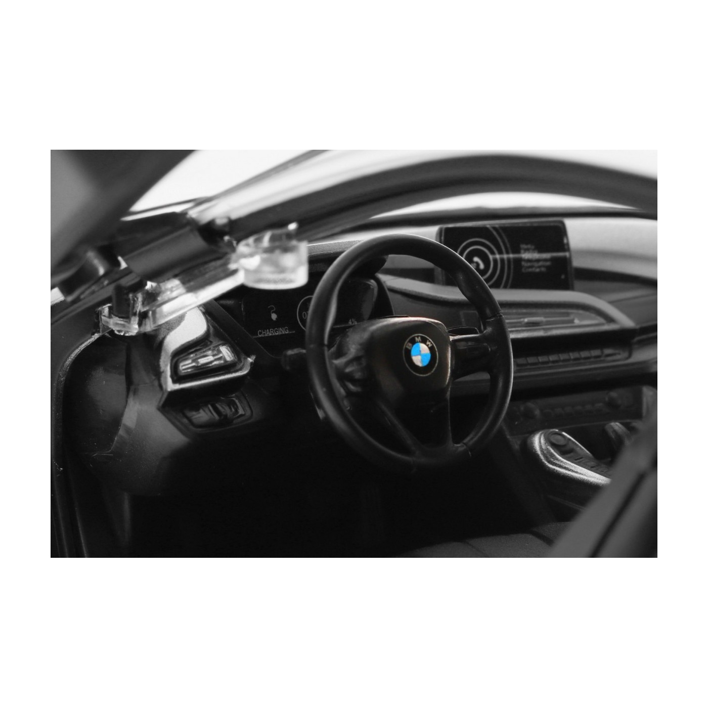 Autíčko R C BMW i8 Bílé otevřené dveře 1 14 RASTAR