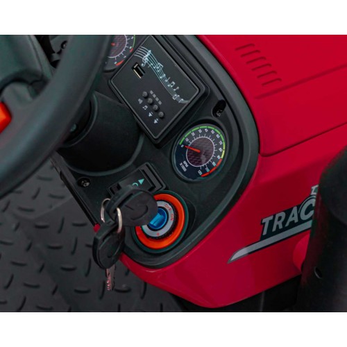 Vozidlo Traktor GROW 1804 Červený