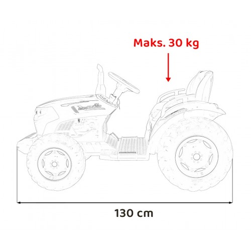 Vozidlo Traktor GROW 1804 Tmavě Zelený