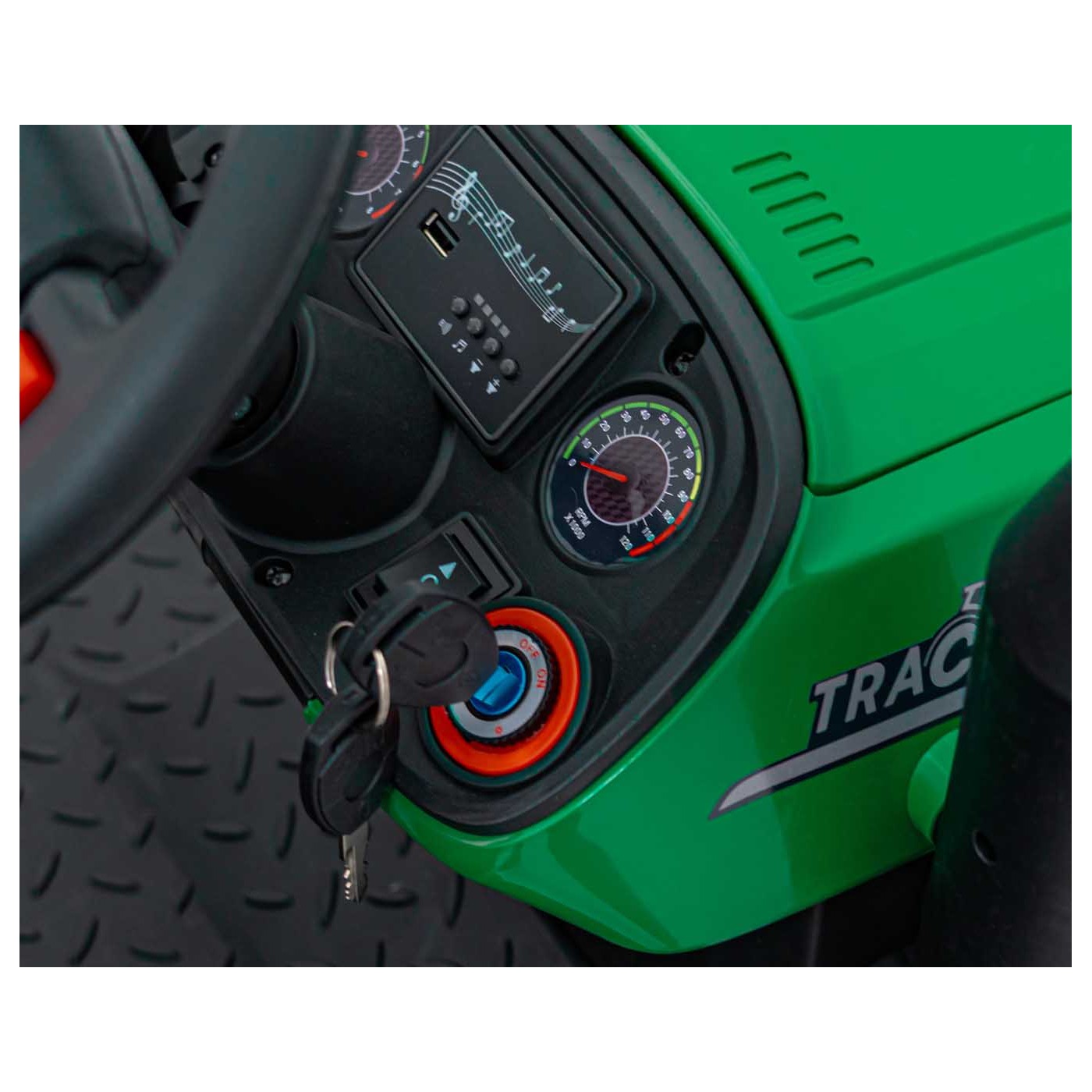 Vozidlo Traktor GROW 1804 Světle zelený