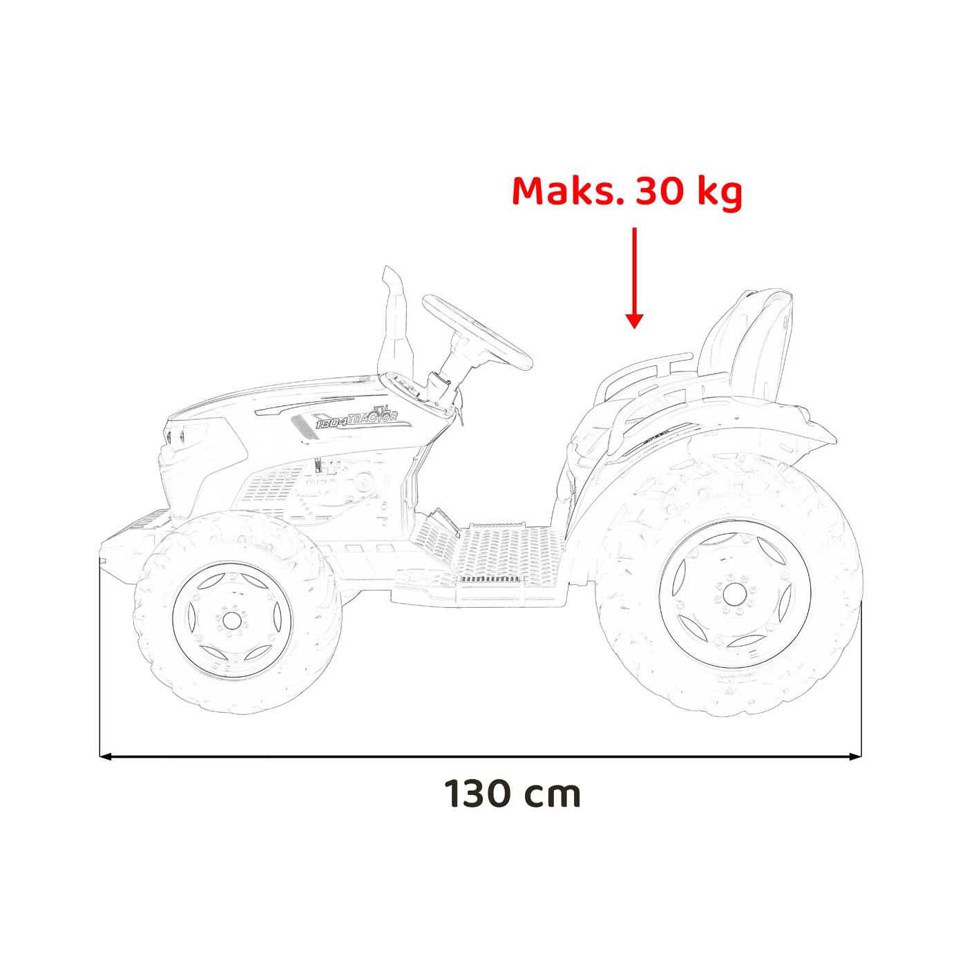 Vozidlo Traktor GROW 1804 Růžový