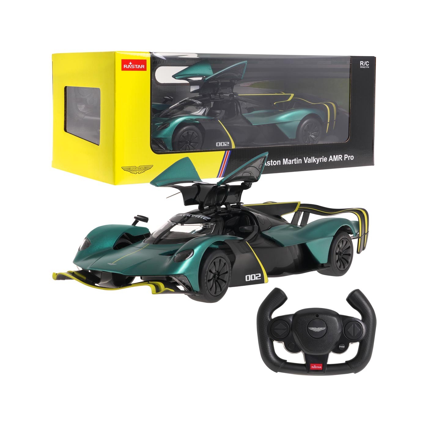 R/C 1:14 Aston Martin Valkyrie AMR Pro tmavě zelená RASTAR