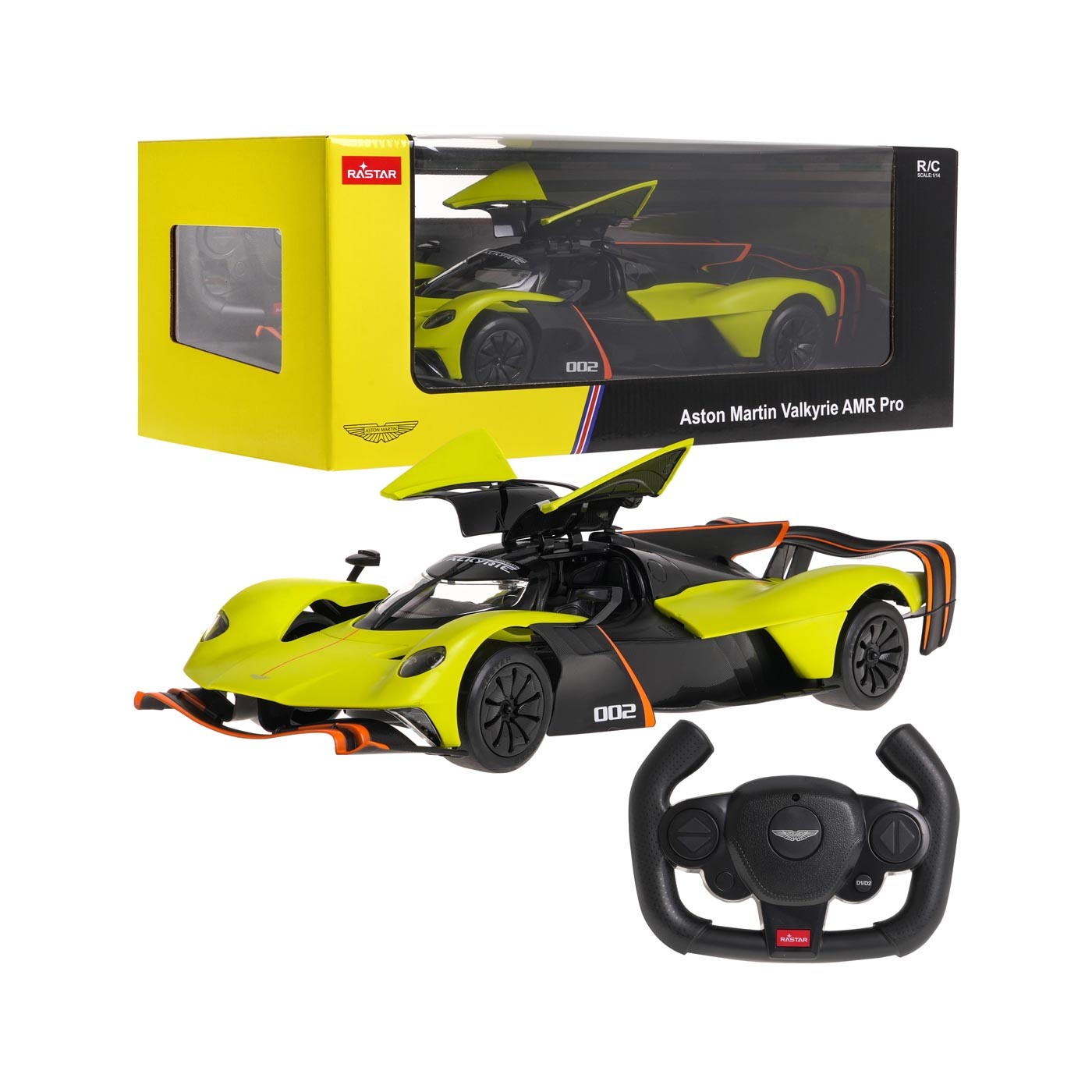 R/C 1:14 Aston Martin Valkyrie AMR Pro Green RASTAR