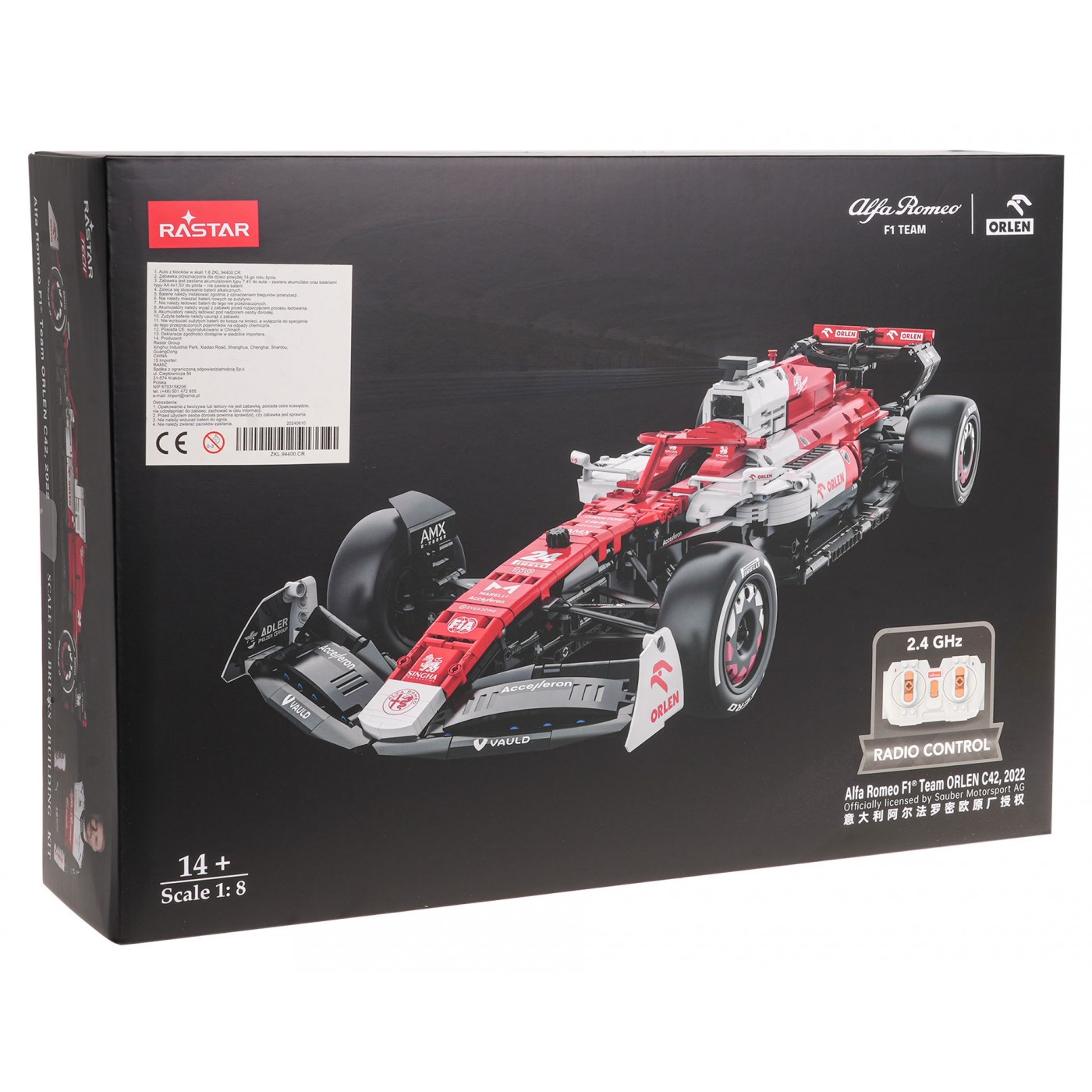 1:8 Alfa Romeo F1 C42 Blocks 2261 kusů. R/C RASTAR