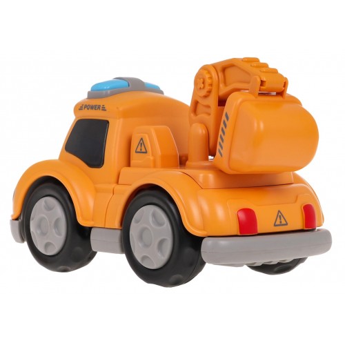 Stavební autobagr s magnety