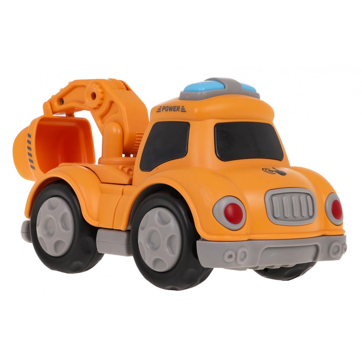 Stavební autobagr s magnety