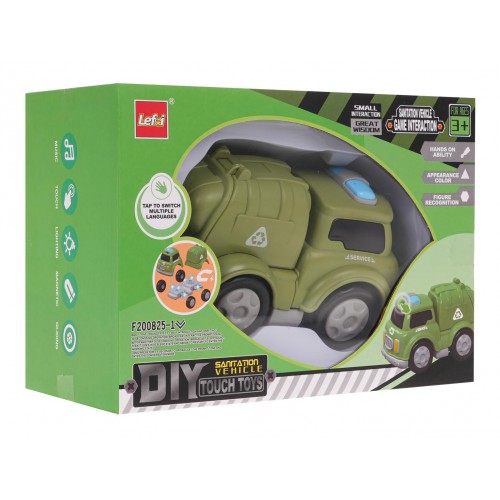 Popelářské auto s magnety