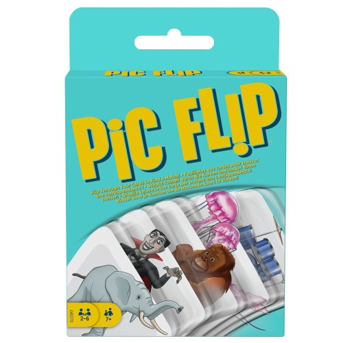 Logická karetní hra Pic Flip pro děti 7+ Hra asociací + 110 karet s obrázky