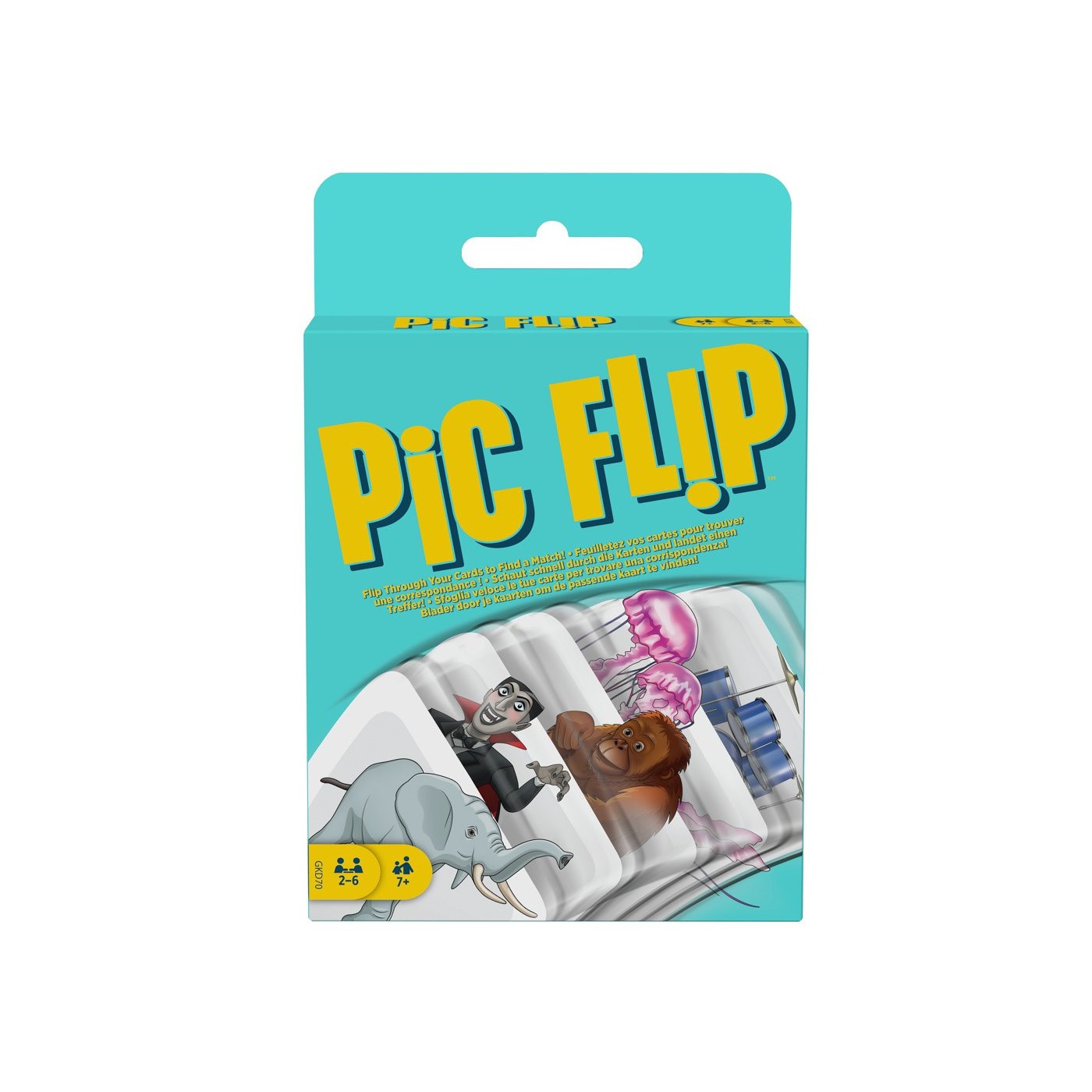 Logická karetní hra Pic Flip pro děti 7+ Hra asociací + 110 karet s obrázky