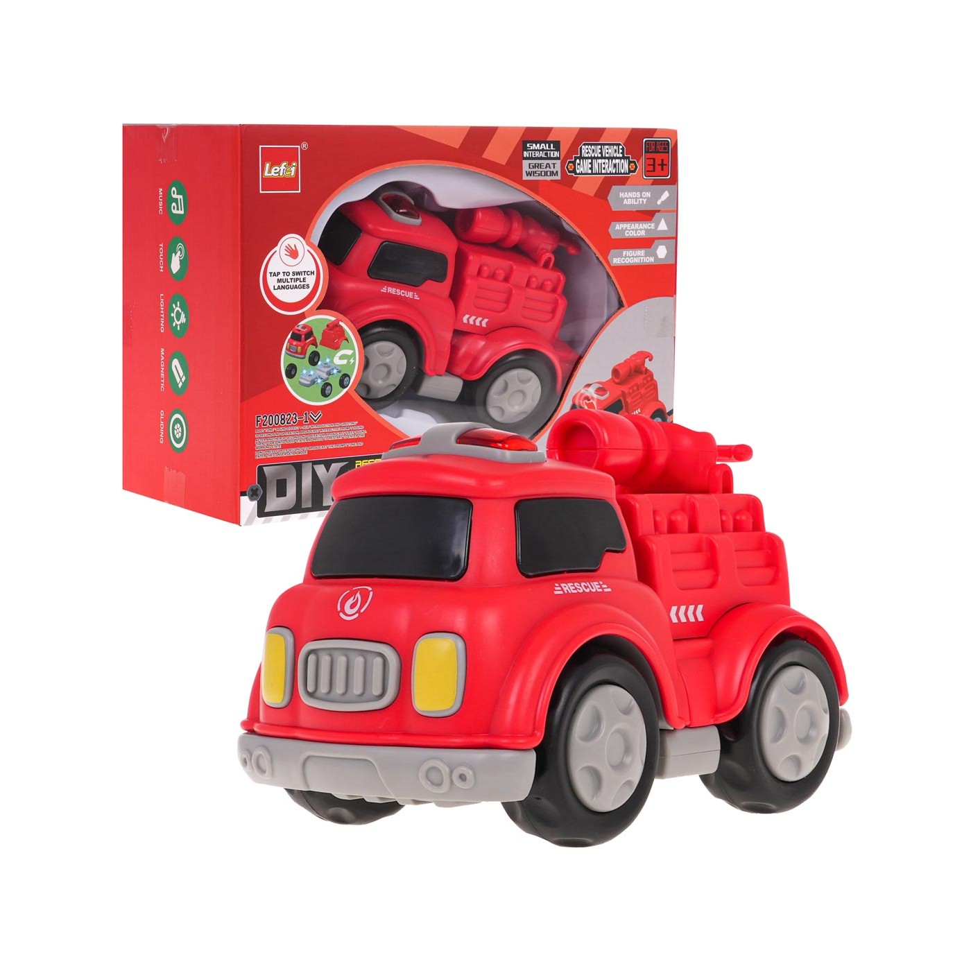 Hasičské auto s magnety