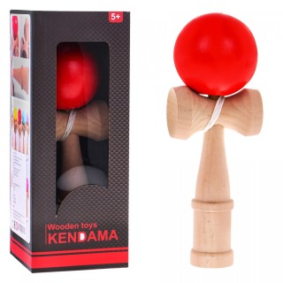Umělecká kendama hra pro děti 3+ a dospělé dřevěná hračka + červený míč