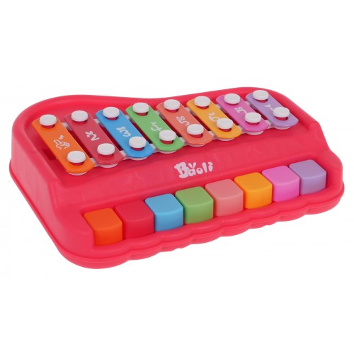 Červené činelové piano