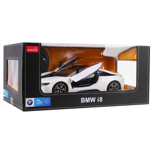 Autíčko R C BMW i8 Bílé otevřené dveře 1 14 RASTAR