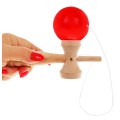 Umělecká kendama hra pro děti 3+ a dospělé dřevěná hračka + červený míč
