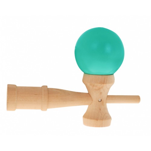 Rustikální kendama hra pro děti 3+ a dospělé dřevěná hračka + zelený míč