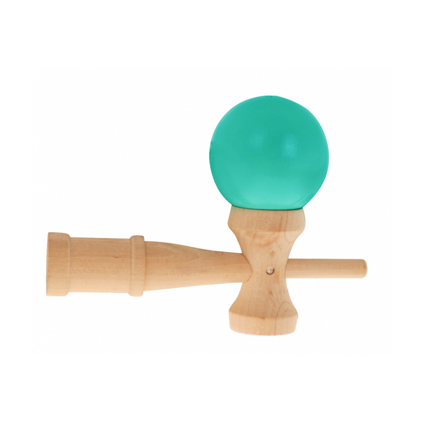 Rustikální kendama hra pro děti 3+ a dospělé dřevěná hračka + zelený míč