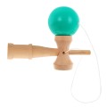 Rustikální kendama hra pro děti 3+ a dospělé dřevěná hračka + zelený míč