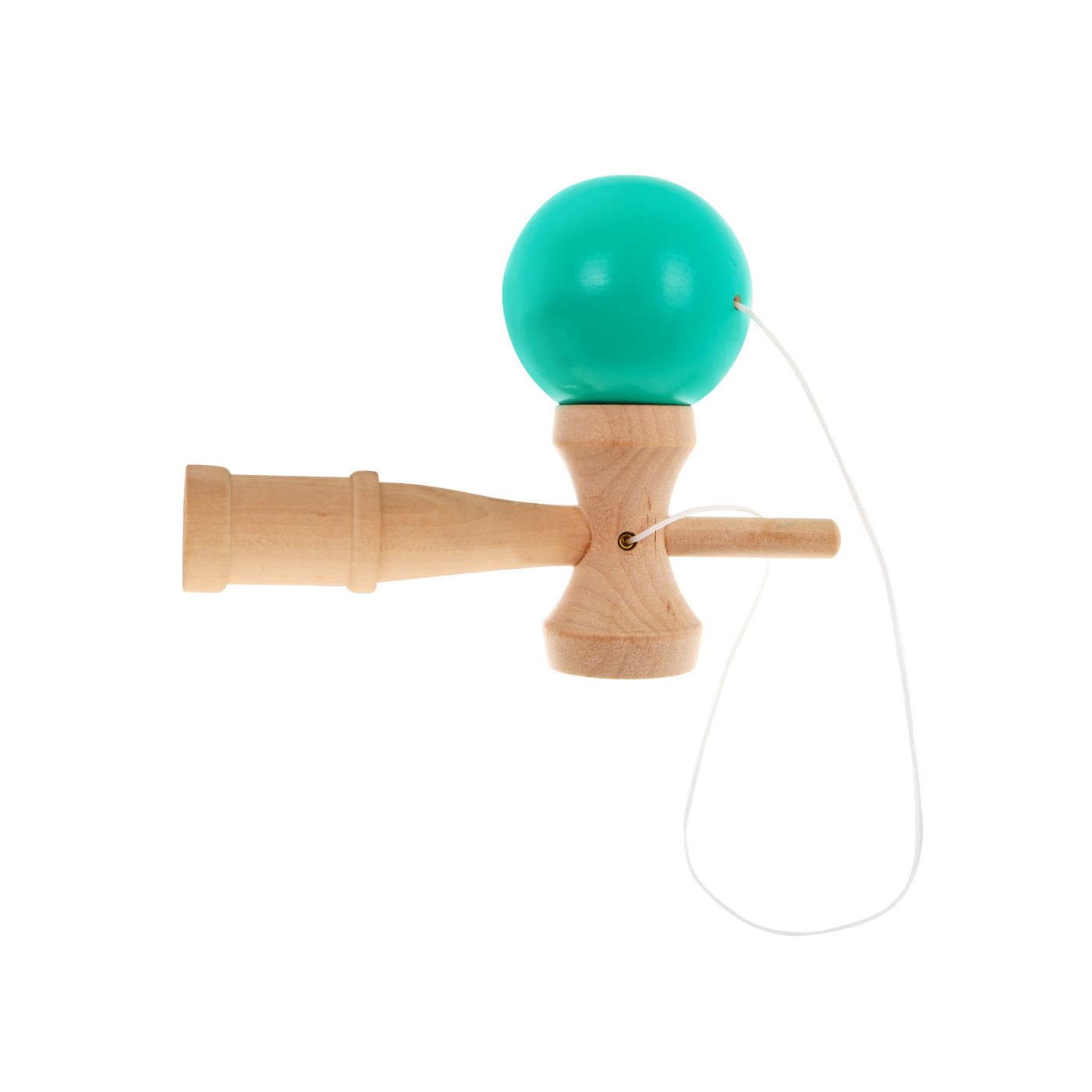 Rustikální kendama hra pro děti 3+ a dospělé dřevěná hračka + zelený míč