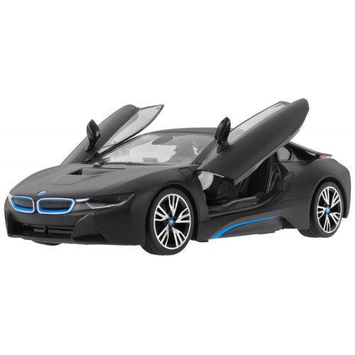 BMW i8 černé RASTAR model 1:14 Auto na dálkové ovládání + 2,4 GHz dálkové ovládání
