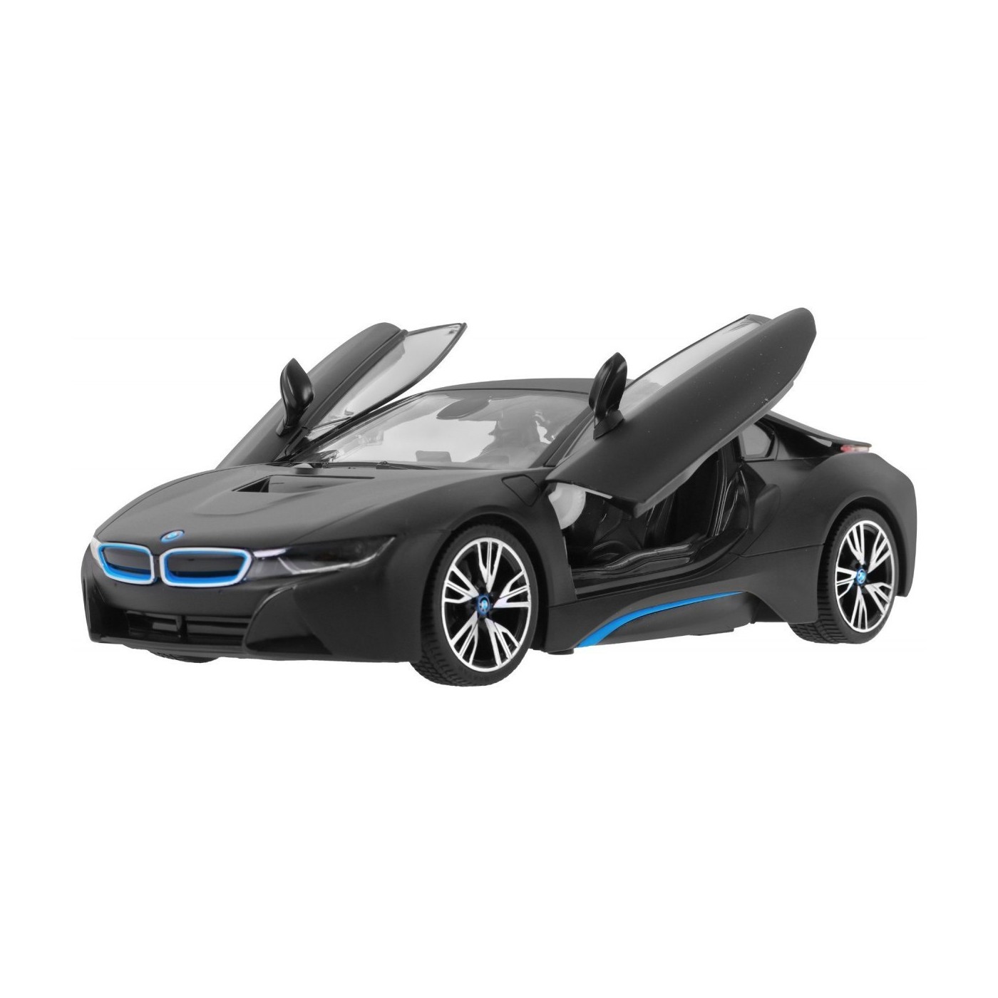 BMW i8 černé RASTAR model 1:14 Auto na dálkové ovládání + 2,4 GHz dálkové ovládání