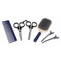 Set pro malého kadeřníka Modrá + doplňky