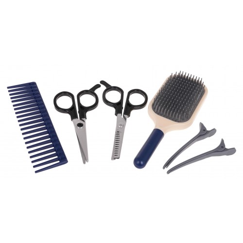 Set pro malého kadeřníka Modrá + doplňky