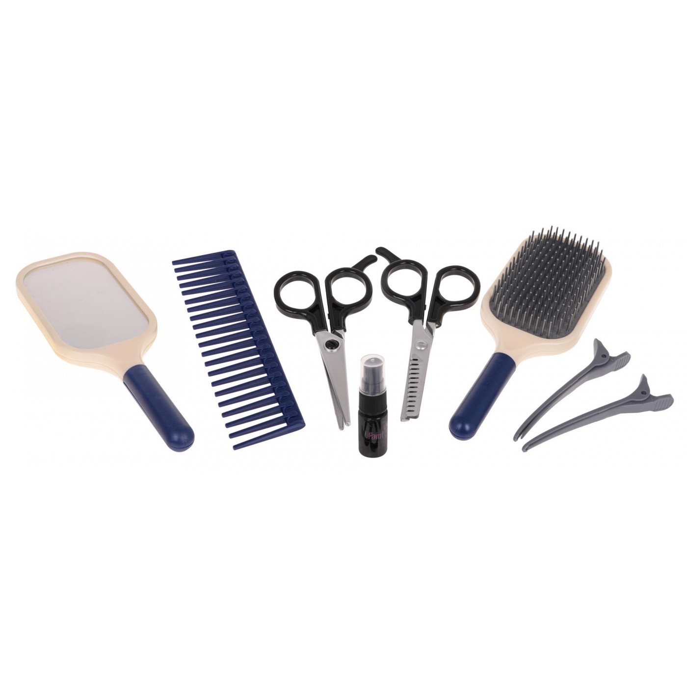 MEGA Set pro malého kadeřníka Modrá + doplňky