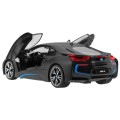 BMW i8 černé RASTAR model 1:14 Auto na dálkové ovládání + 2,4 GHz dálkové ovládání