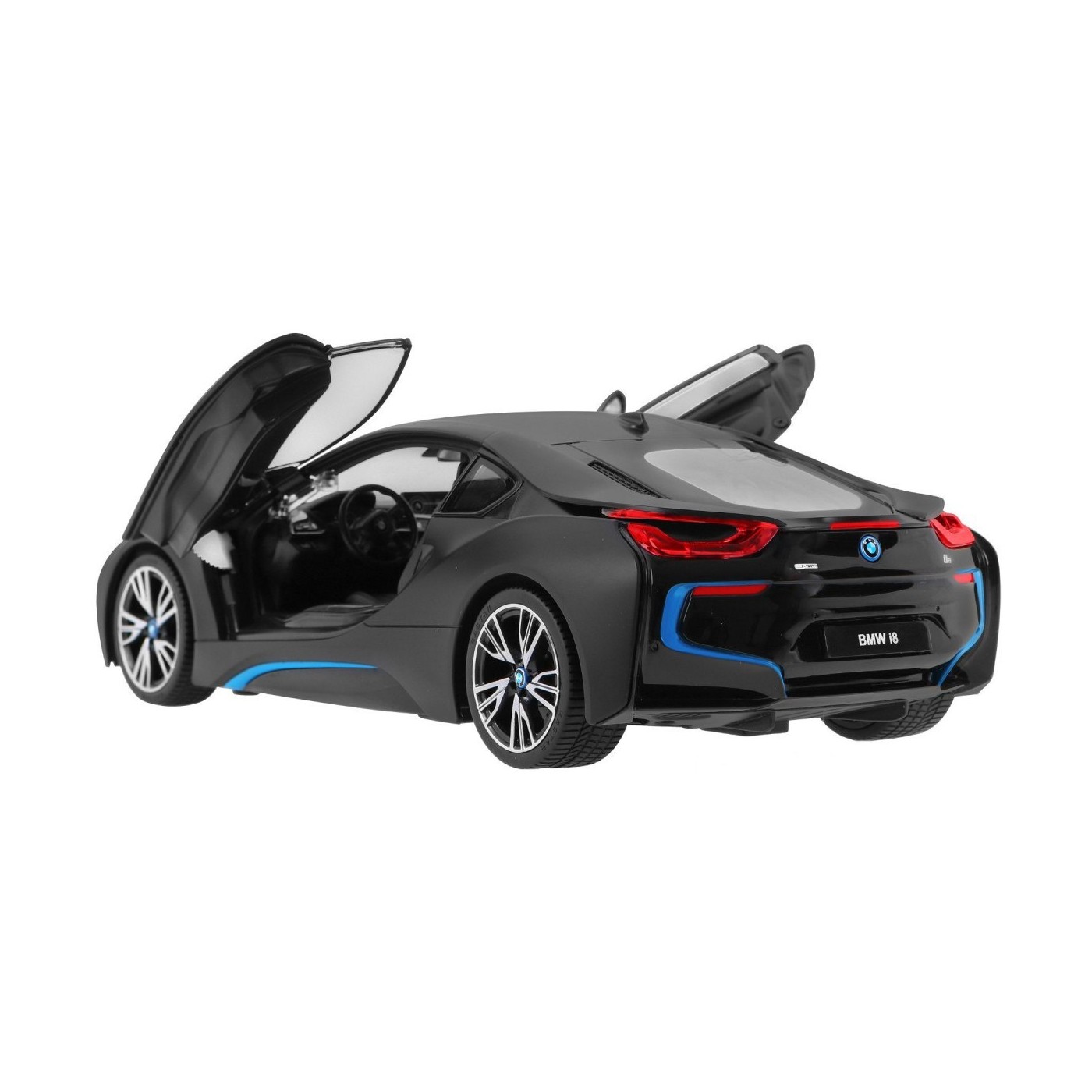 BMW i8 černé RASTAR model 1:14 Auto na dálkové ovládání + 2,4 GHz dálkové ovládání