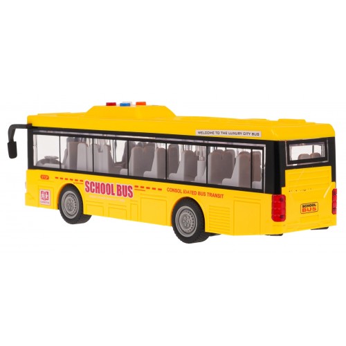 Žlutý autobus se světly a zvukovou funkcí