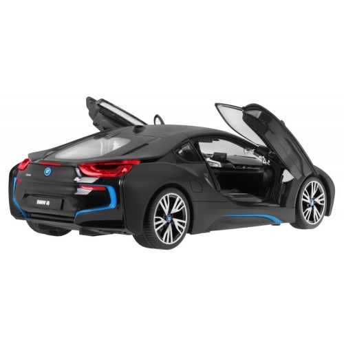 BMW i8 černé RASTAR model 1:14 Auto na dálkové ovládání + 2,4 GHz dálkové ovládání